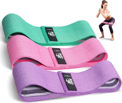 Weerstandsbanden Set voor Fitness en Yoga - 3 Treksterktes - Trainingsbanden voor Beentraining en Krachttraining