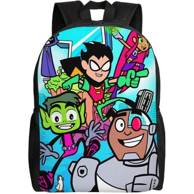Teens Titans Go Team Rugzak Grappige Rugzakken Dames Heren Wandelen Lichtgewicht Middelbare School Tassen Designer Rugzak (as the picture,as picture)