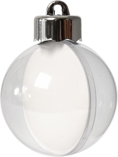 Deco ballen, d 5 cm, transparant, 10 stuk/ 1 doos