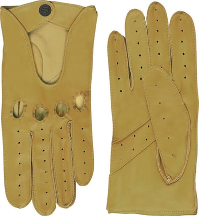 Laimböck Manly - Leren heren autohandschoenen Color: Oak, Size: 9