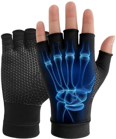 Compressiehandschoenen voor pijnverlichting, zwelling en carpaal tunnel syndroom, ideaal bij artrose en tendinitis (S)