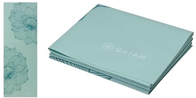 Opvouwbare Yogamat voor Yoga, Pilates en Vloertraining - Draagbare Fitnessmat (68" L x 24" B x 2mm)