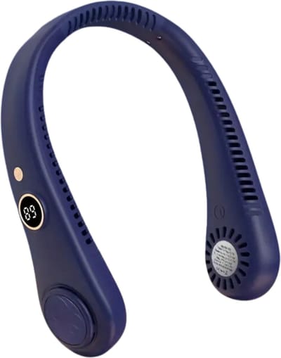 Bovista Nekventilator - Draagbare Gezichtsventilator - Neck Fan - Met Koeling - Hals - Hoofd - Blauw - Ventilator