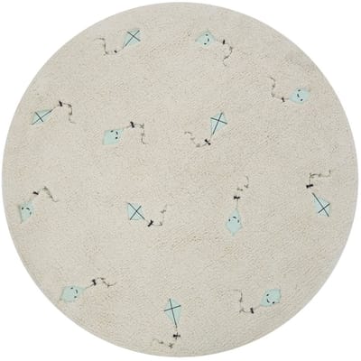 Puck Kite Vloerkleed - 90 cm - Creme