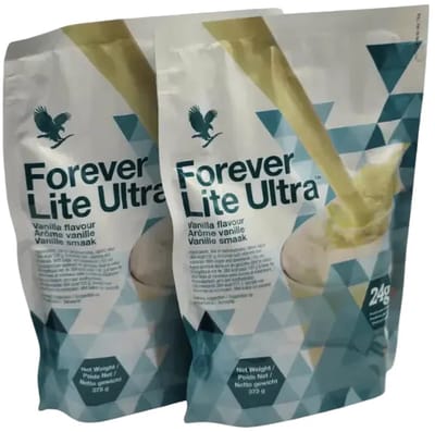 Forever Lite Ultra Vanilleshake, 2 Pack, Voordeelbundel, 375g x 2