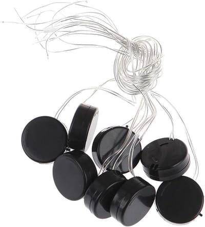 Batterij Houders - Knoopcel Cases - Apparaten Voeden - Met Schakelaar - 10 Stuks - Transparant Zwart