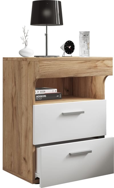 Nachtkastje Bijzettafel Lade Console Boxspring Nachtkastje Slepal L