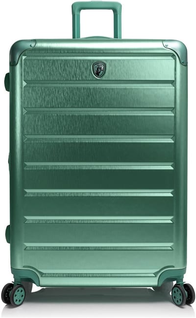 Heys Alumix 4 wielen Trolley L 76 cm met uitbreidingsplooi - Harde bagage - TSA slot - midnight green