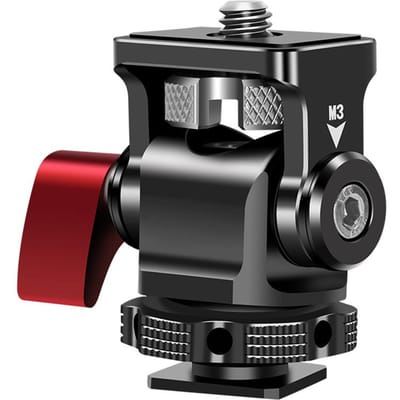 Camera Monitor Mount Cold Shoe Mount Adapter Aluminiumlegering met 1/4 Inch Schroef voor Montage Camera