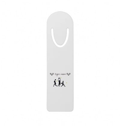 Hacebo® - Tennis met naam - metalen boekenlegger - Tennis - Tennis verjaardag - Cadeau - Verjaardag - Geschenk - Gepersonaliseerd Bladwijzer boekenleggers - 12.7 cm x 3.2cm