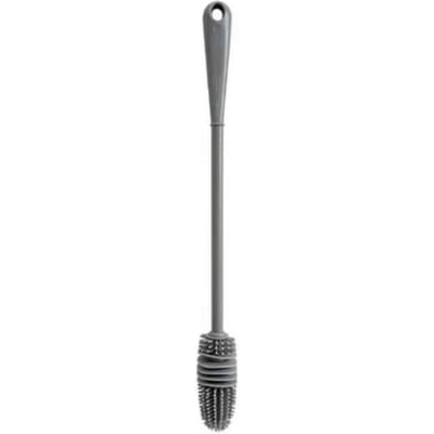 Brosse en silicone pour bouteille de lait, nettoyeur de verre, outil de nettoyage de cuisine, brosse de nettoyage pour bouteille de boisson à long manche, brosse de nettoyage pour tasse en verre