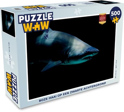 Puzzel Haai - Macro - Water - Legpuzzel - Puzzel 500 stukjes