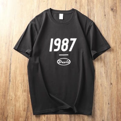 T-shirt à manches courtes et col rond pour homme, décontracté et ample, en coton, imprimé, tendance, original, été 3XL white