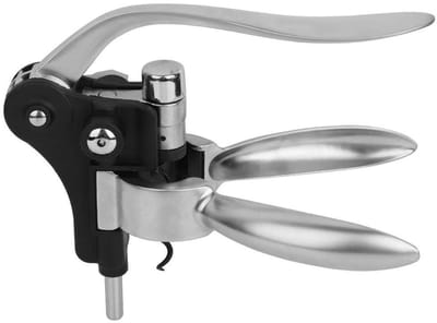 Dailygoods- Wijnkurkentrekker Zinklegering - Roterende Flesopener - Handmatige Wijnopener - Duurzaam ABS-Materiaal - Geschikt voor Thuisgebruik
