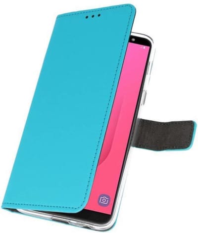 Bestcases Pasjeshouder Telefoonhoesje Samsung Galaxy J8 (2018) - Blauw