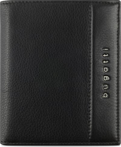 bugatti Portemonnee Nome Wallet With Flap Black Zwart
