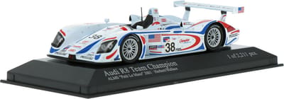 Audi R8 Minichamps 1:43 2001 Andy Wallace Johnny Herbert Champion Racing 400010938 Petit Le Mans