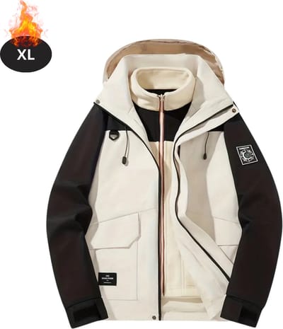 Bovista Skipak - SkiBroek - Skijas - Ski Suit - Wintersport - Dames - Winter - Warm Fleece - Wit & Zwart - Maat XL