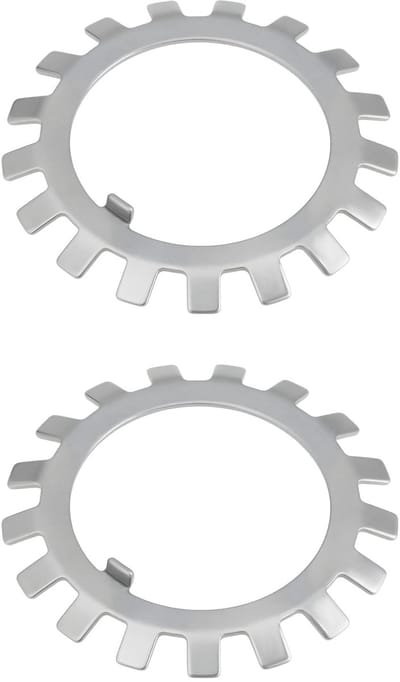 Dailygoods- Lager Lock Washer - 2 Stuks - Buitendiameter 69mm - Binnendiameter 45mm - Eindvlak Diameter 56mm - Koolstofstaal - Eenvoudige installatie - Veerring