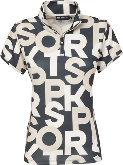 PK International - Performance Shirt - t shirt - Ritsje - Rossini - All Over print - Donkerblauw/Grijs - Charcoal - 158