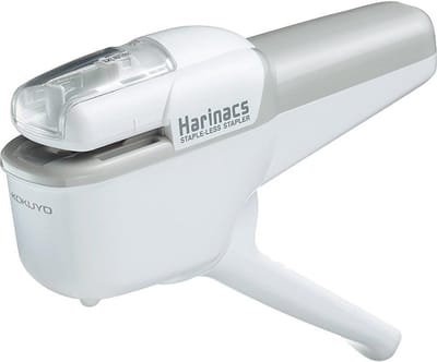 Nietloze Nietmachine voor 10 Vellen - Wit - Ideaal voor Kopieerpapierbinding