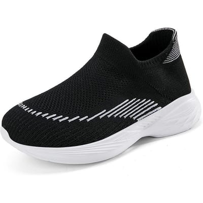 Kindersneakers Lichtgewicht kinderen jongens meisjes vrijetijdsschoenen Zachte bodem Ademend Jongens Meisjes kinderen Sport Student hardlopen 37 black