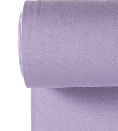 Boordstof Uni Rondgebreid 35 cm per Meter – Lila – Elastische Boordstof voor Mouwen, Hals & Taille