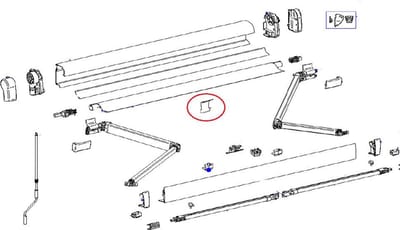 Thule 4900 Roller Tube Spring Support
