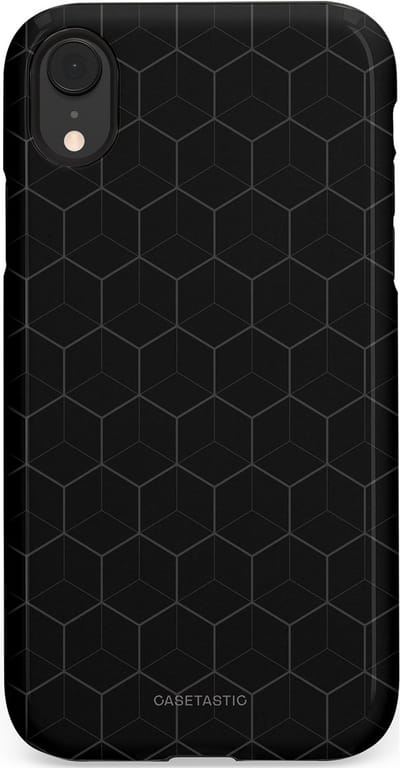 Casetastic Hoesje Geschikt voor Apple iPhone Xr - Stijlvolle Beschermende Duo-layer Case - Hexago