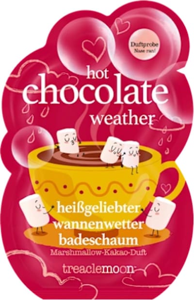 Winter Badschuim Hot Chocolate Weather - Treaclemoon | 1x80 g - Marshmallow & Cacao | Verzorgingsproducten - Badzout - Winter Limited Edition 2025