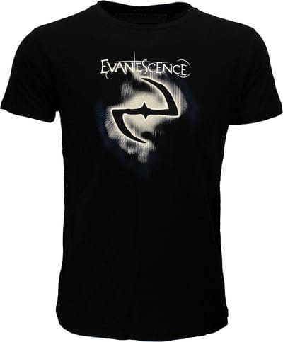 Evanescence Classic Logo T-Shirt - Officiële Merchandise - S