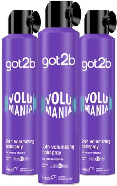 Got2b Volumania Haarspray - 3 x 300 ml - Voordeelverpakking