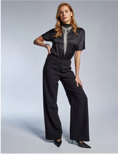 Freebird - Broek Zwart Freebird Trouser Pantalons Zwart Phileine