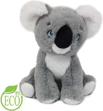 PIA Soft Toys - Pluche Knuffeldier Koala ECO- 21 cm: 100% Ecologisch, 100% Lief