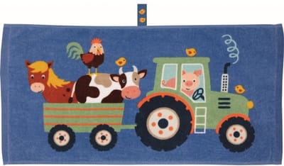 Tractor boerderij magisch mini handdoekje (30 x 60 cm) - Die Spiegelburg