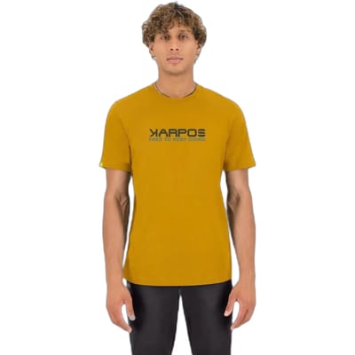 Karpos Loma Cotton T-shirt Met Korte Mouwen Geel S Man