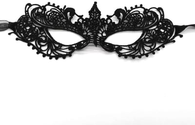 Dailygoods- Maskerade-masker sexy kant - Venetiaans masker - Carnaval - Kostuumfeest - Cosplay - Afmetingen 23 cm x 8 cm - Feestmasker