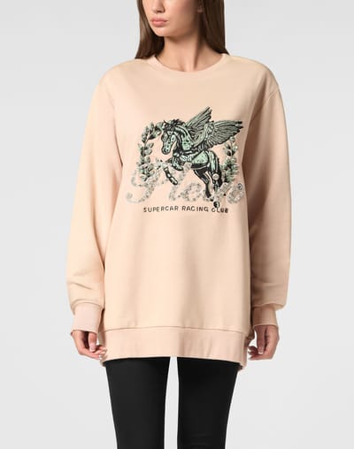 Pullover Round Neck Ls Unicorn