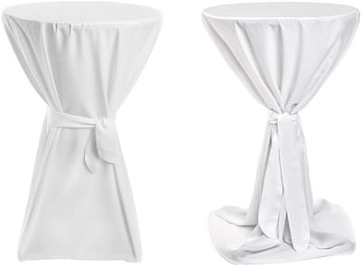 Elegante Ronde Statafelhoes Premium Wit 100 cm - Onderhoudsvriendelijk en Duurzaam