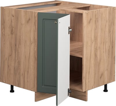 Vicco Fame-Line Hoekkast – 80.5 cm, WB Marmer Groen-Goud Landhuis