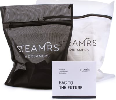 STEAMRS Luxe Waszakken Set - 2 Stuks (M & L) - Duurzaam Wasnet voor Delicate Stoffen & Lingerie - Veilig in Wasmachine