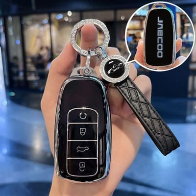 Étui pour clé de voiture Porte-clés Pour Chery Jaecoo J8 J7 8 7 Phev Housse de protection Coque Support Accessoires key fob for Jaecoo