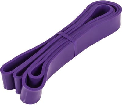 Gorilla Sports Weerstandsband Paars - Resistance band - 32 mm - Latex - 30 - 90 LBS