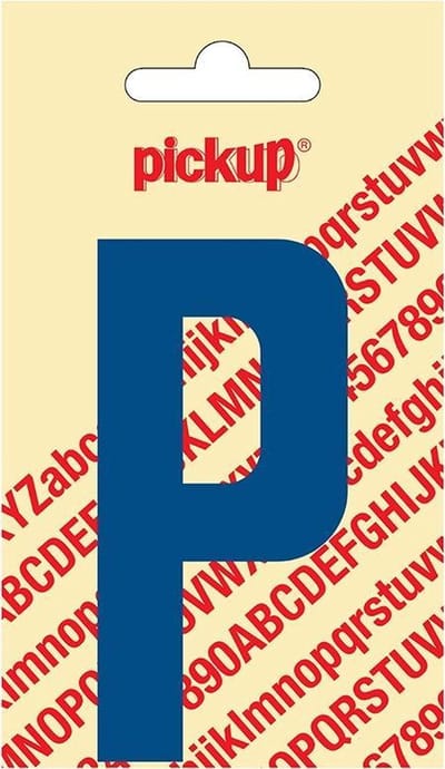 Pickup plakletter Nobel 90 mm blauw P - 31052090P
