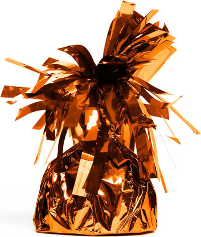 12x Ballon gewichtje Oranje 170 gram - Ballongewicht Gewicht Ballonnen Feest Accesoires Thema Party Tafeldecoratie Tafel Decoratie