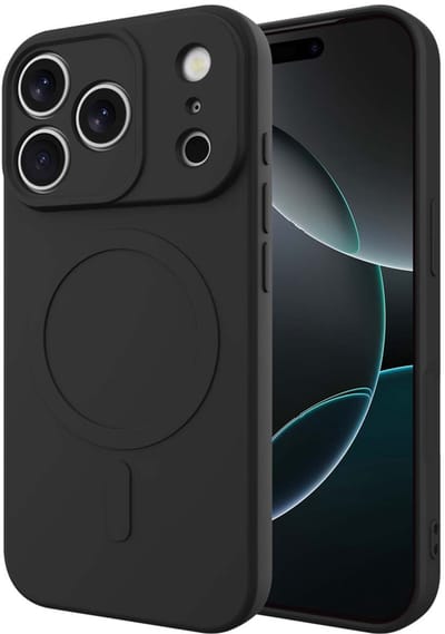Just in Case hoesje geschikt voor iPhone 17 Pro Hoesje geschikt voor MagSafe - Color Backcover - Zwart