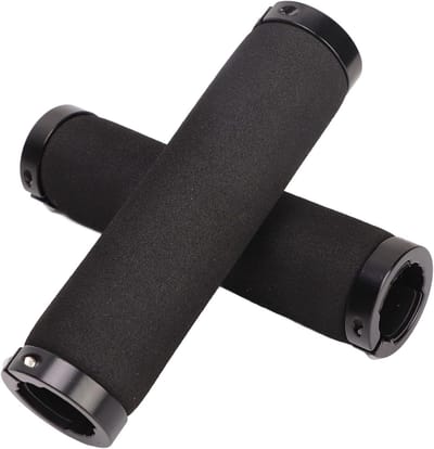 Ergonomische Aluminium Fietsgrepen met Dubbele Lock en Schokabsorptie voor MTB, BMX en Cruiser Fietsen