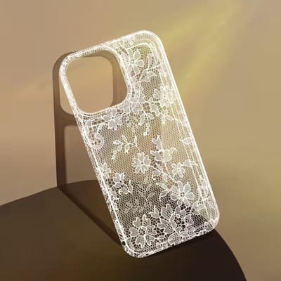 Elegante Romantische Witte Kant Patroon Telefoonhoesje Voor iPhone 17 Pro Air 16 15 14 13 12 11 Pro Max 7 8 Plus SE2 16E Zacht Doorzichtig Hoesje For iPhone 17 Air