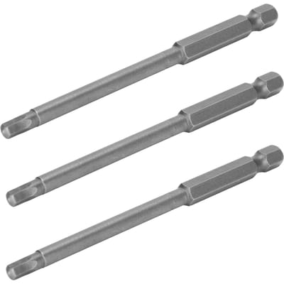10 Pièces Embouts de Tournevis Magnétiques 4mm Acier Allié Embouts à Queue Hexagonale 1/4 Pouce Accessoire
