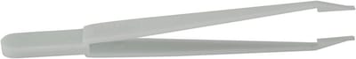 Plastic Batterij Pincet - Fijne Punt Pincet - Batterijen Vervangen - Antistatische Kunststof - 120 mm - Grijs